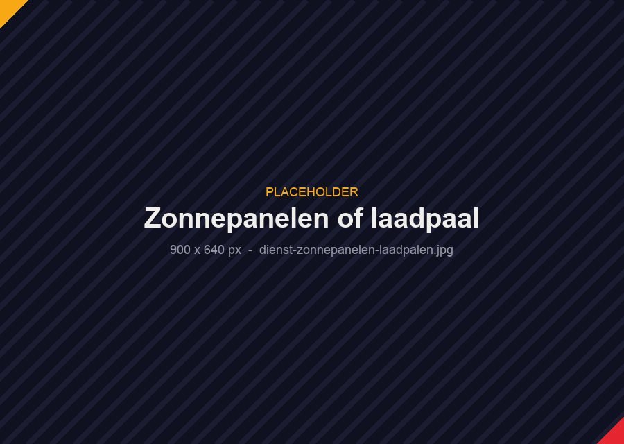 Zonnepanelen of laadpaal